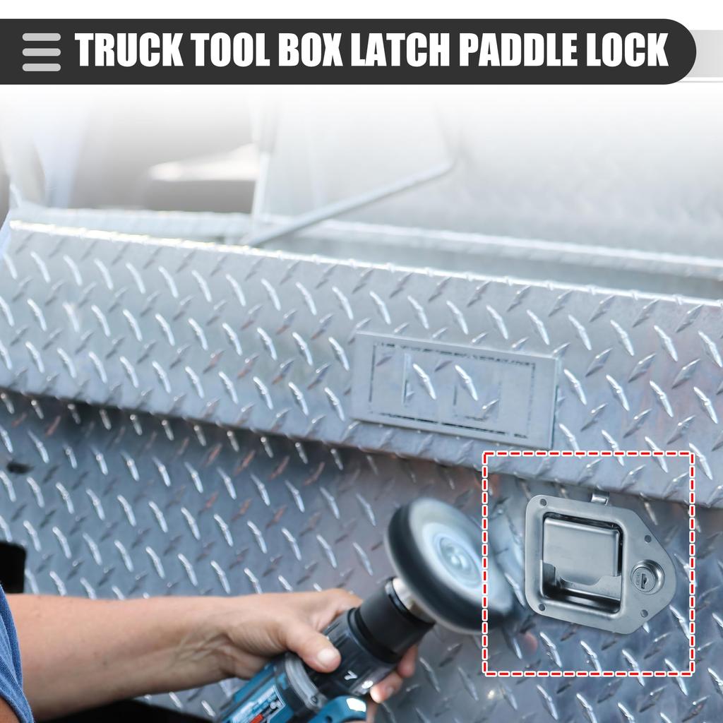 Motoforti Universal RV Handle Latch Tool Box Latch Paddle Lock for Vehicle Truck RV