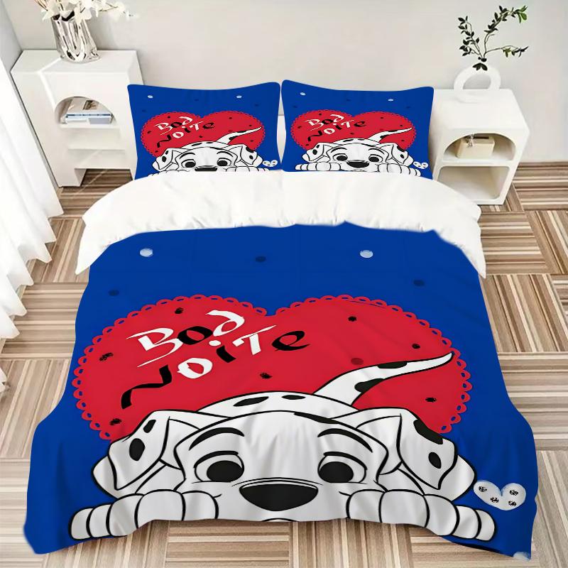 3Pcs Good Night Dalmatian Bedding Sets For All Sizes New 3D Printed Bed Cover Comforter Duvet Cover Pillowcase Bedroom Decoration