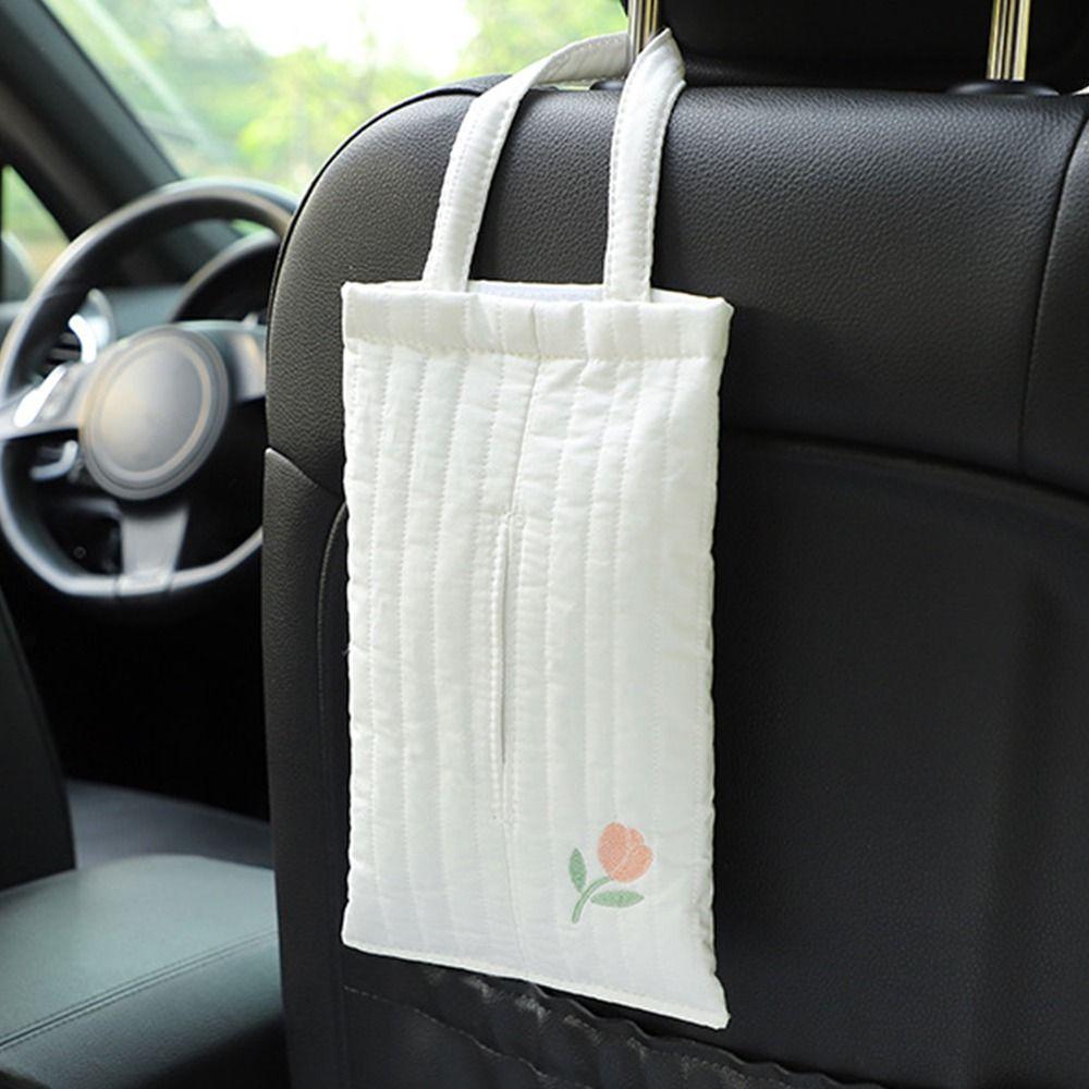 Kawaii Paper Storage Case Universal Hanging Napkin Holder Hanging Car Tissue Box  Home Decoration