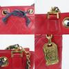 Used CHANEL Shoulder Bag Bicolole Chain lambskin Red Mini bag