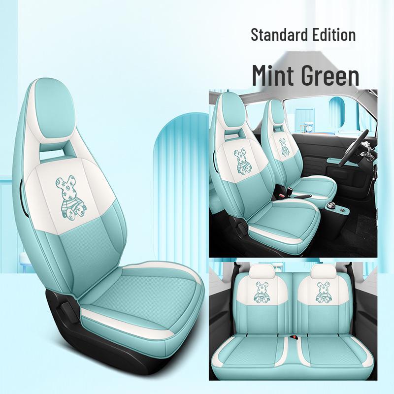 Panda MINI Car Seat Cover: Cartoon Full-Coverage Seat Cushion