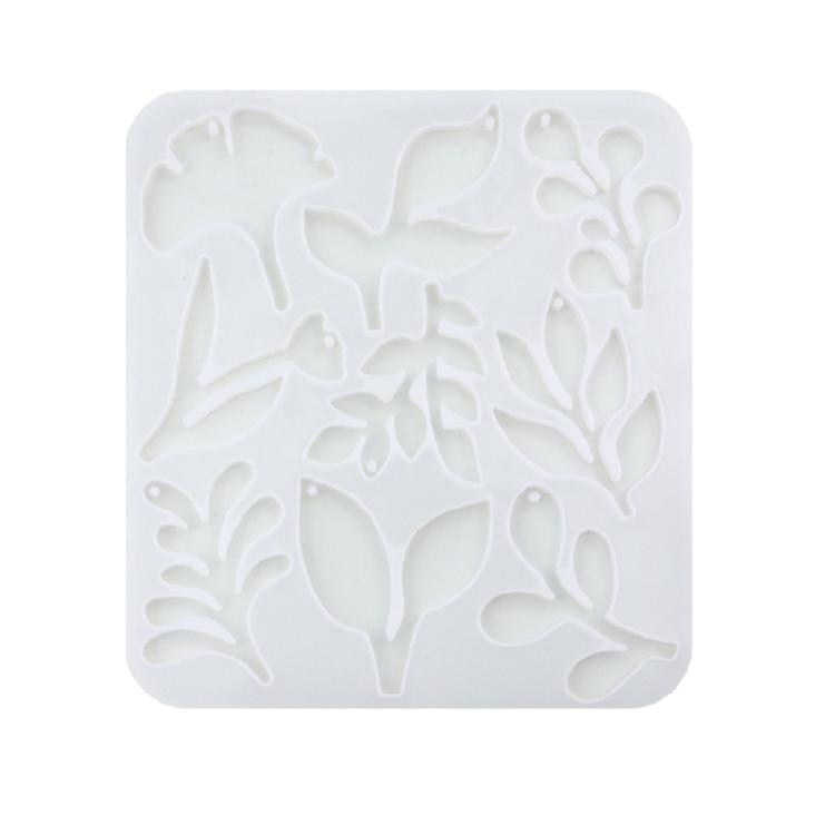 Jewelry Silicone Molds for Earrings Pendant Jewelry Making, Flower Leaf Pendant Resin Molds Epoxy Resin Molds