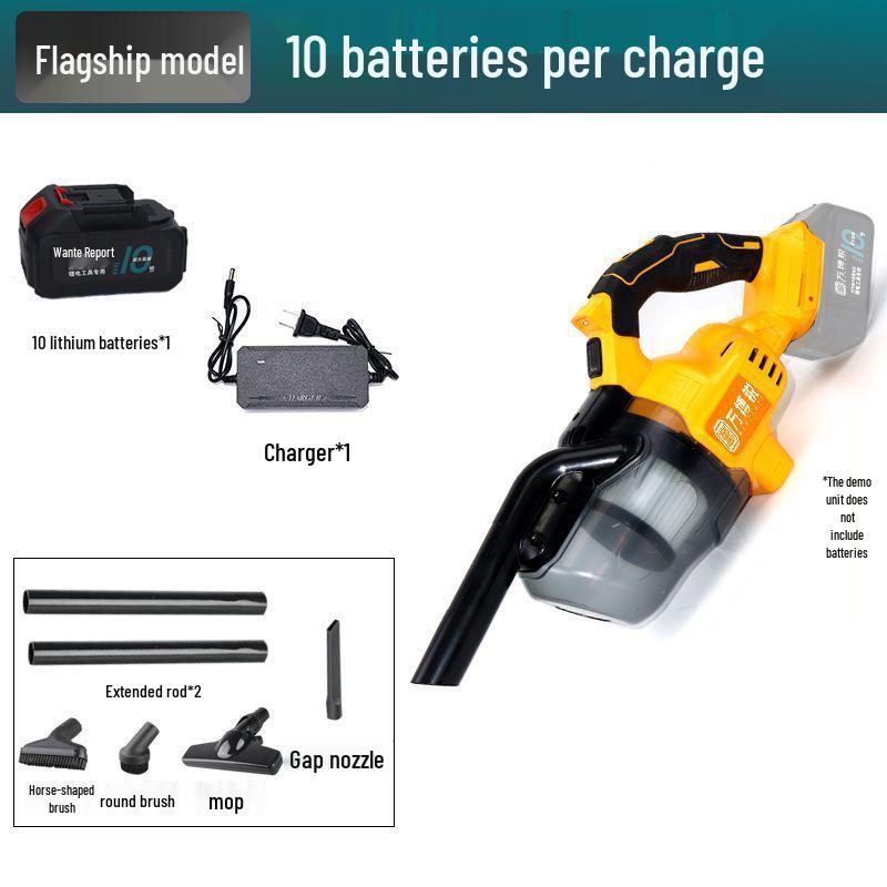 High-Power Wireless Auto & Home Vacuum Cleaner - Strong, Automatic Dust Collector