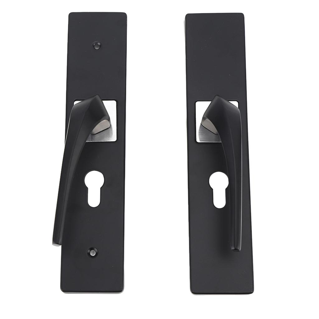 Set de încuietori pentru dormitor, interior pentru casă, baie, silențios, aliaj de aluminiu cu mâner din lemn masiv