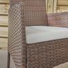 Brown Resin Garden Furniture "Barcelona" 4 Seats Wilsa Garden