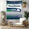 Seattle Seahawks Custom Your Name Wall Decor Tapestry Art For Pet Memorial Birthdaywedding Party Backdrop Family Gift