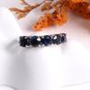 Noble and Elegant Natural Blue Sapphire Ring 925 Sterling Silver Fine Jewelry with Real Gemstones Women's Anniversary Gift