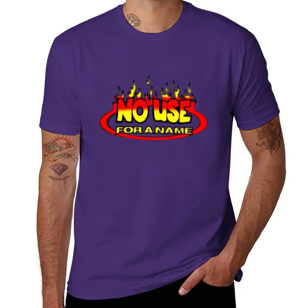 New No Use for A Name Logo Round Neck Raglan Blouse Black T-Shirt Sweat Shirt T-shirts Man Mens T Shirts Casual Stylish