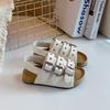 Punk Outdoor Summer Children's Platform Sandals Trendy Rivets Buckle Beach Shoes Boy Non-Slip Girls Casual Wading Sandals J03314