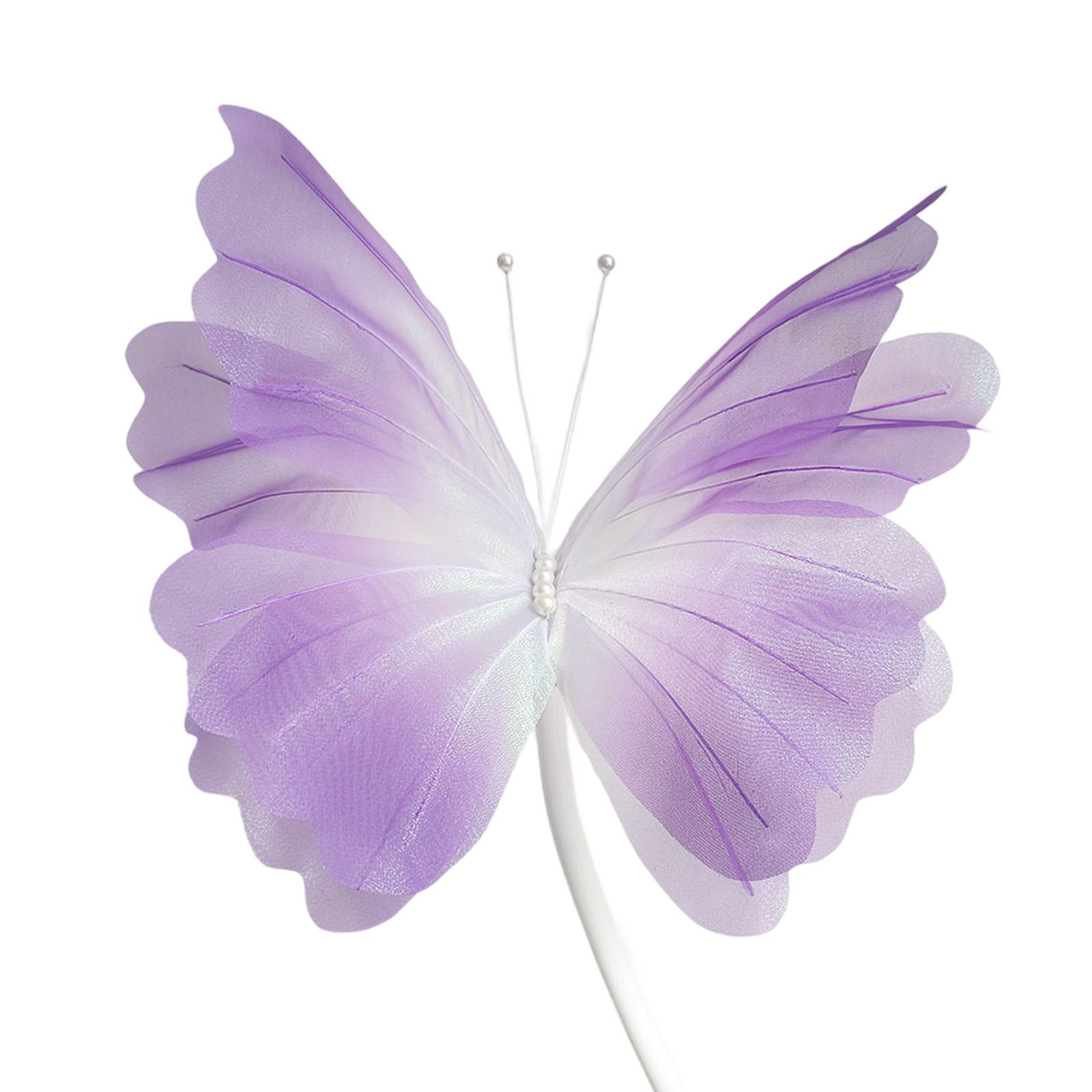 

3D Ручная работа Марлевая Искусственная Бабочка Настенное Украшение для Задников Свадебного Приема Декорация Центральные Элементы для Вечеринки фиолетовый