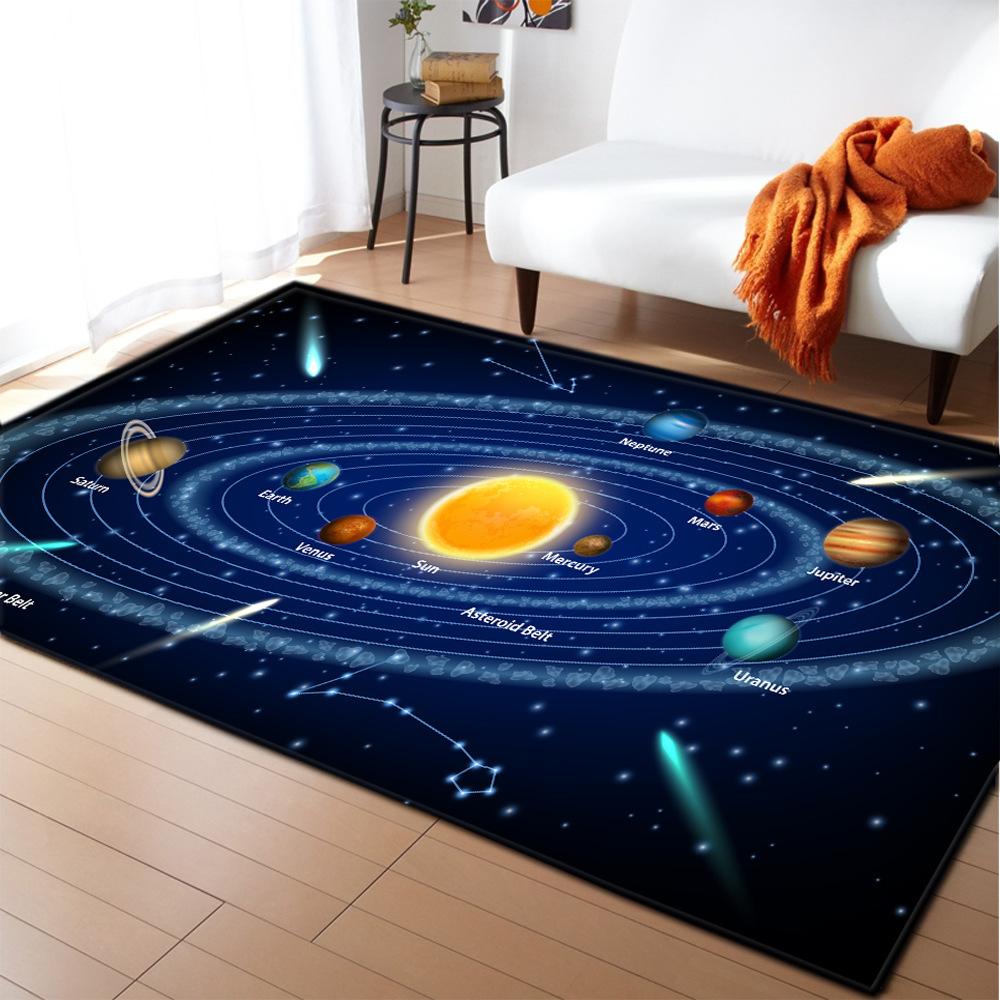 Starry Sky Carpet Feather Wind Bedroom Floor Mat
