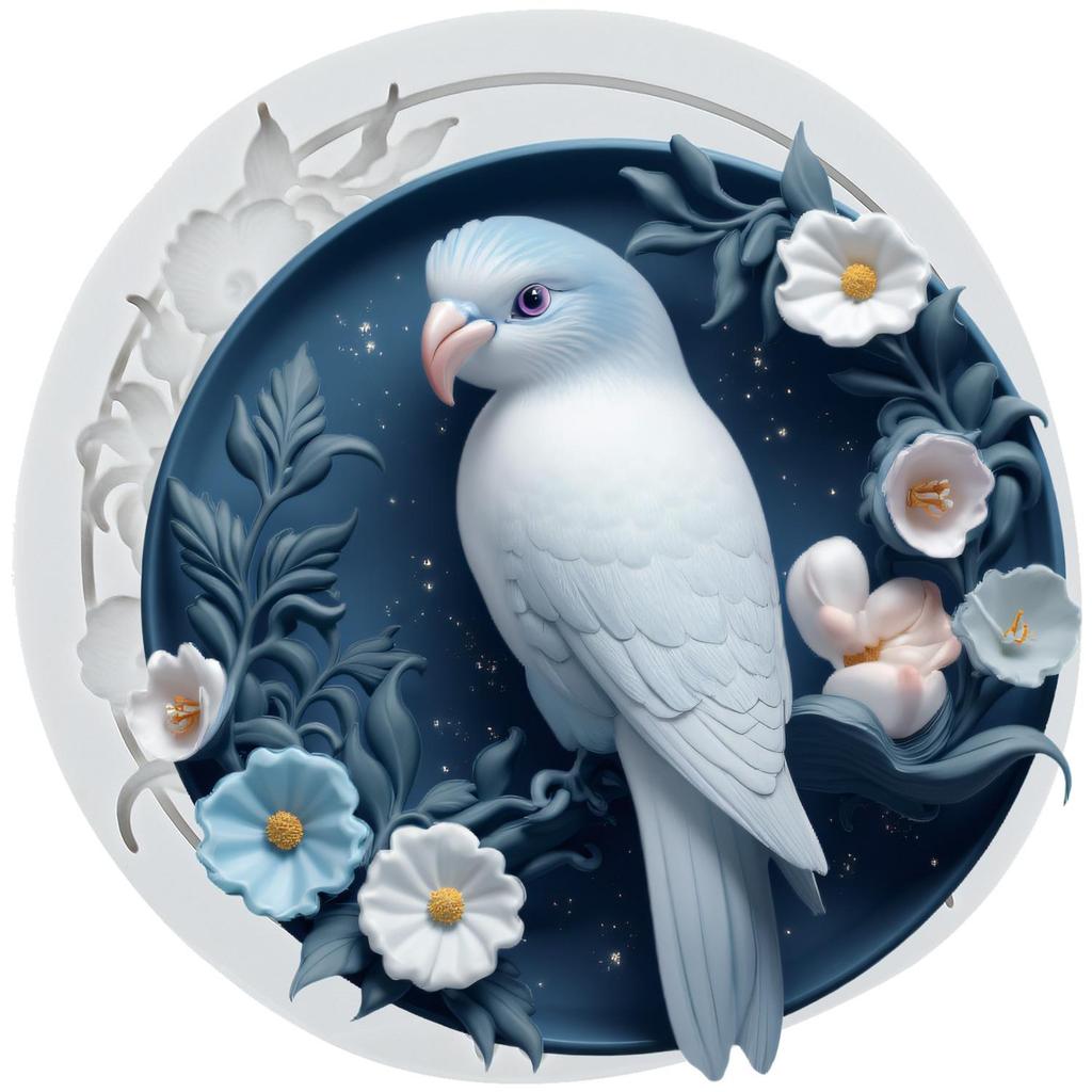 Bird Wreath Silicone Molds Bird Photo Frame Fondant Mold Cake Decorating Tools Cupcake Topper Candy Chocolate Gumpaste Mold