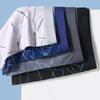 Men Boxer Underwear Elastic Mid-Waist Design Tight Cut Shorts Briefs Lines Print U-Convex Panties