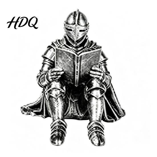 Sophisticated Shelf Decor Medieval Knight Book Nook Statue 3D Printed Armored Reading Bookend Figurine Decorative Bookends for Shelves Retro Gothic