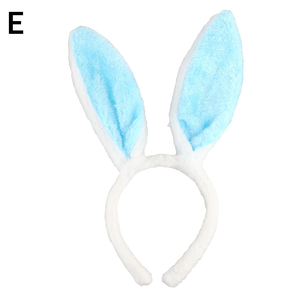 Easter Bunny Ears Headband Plush Rabbit Ear Hairband For Kids Adults Easter Party Favors Costume Accessory Holiday Decoration