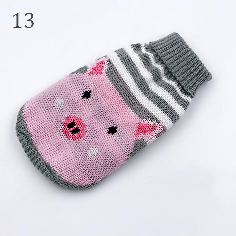 1ks Čivava Oblečení Psí svetr Kočičí kabát Teplý rolák Pletená vesta Kostým Teddy Puppy