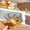 Microwave-Safe Glass Food Storage Container with Lid