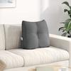 Back Cushion Dark Grey 45 x 24 x 50 cm Fabric