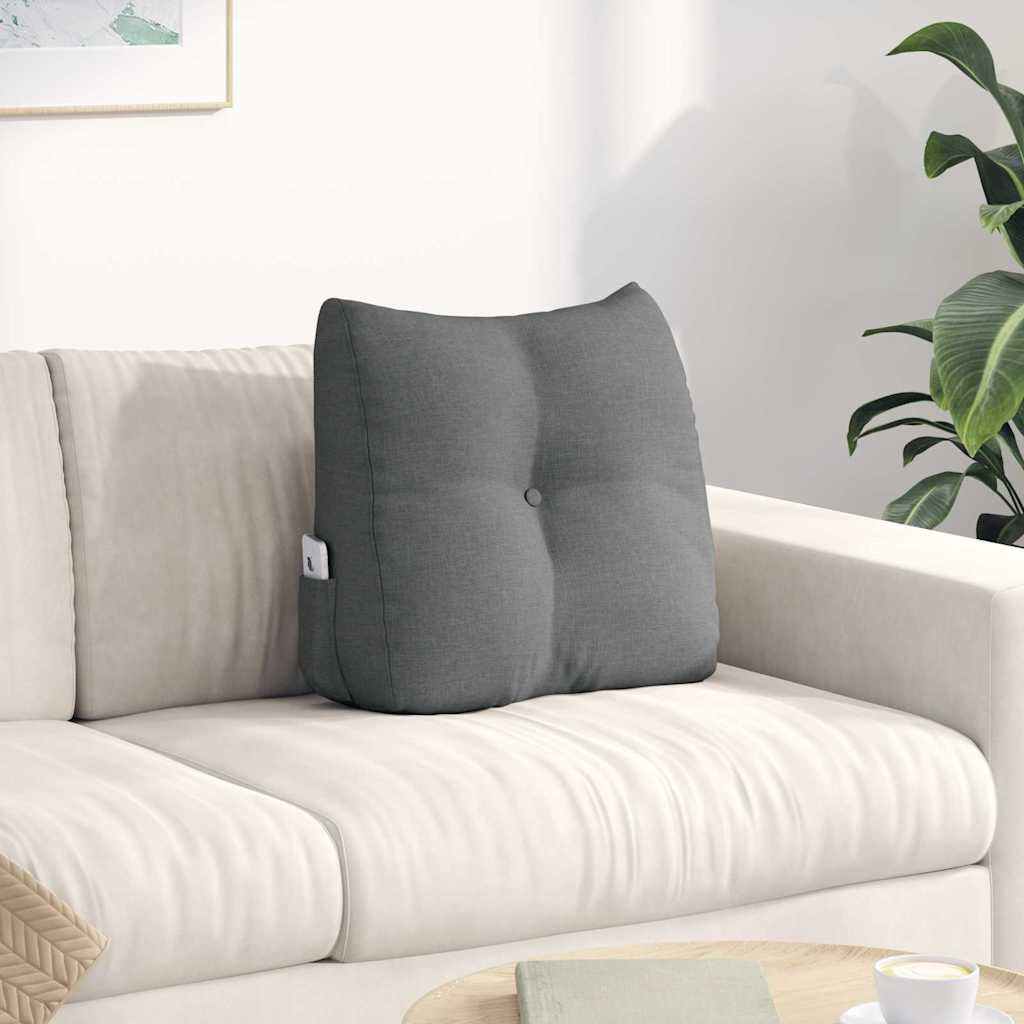 Back Cushion Dark Grey 45 x 24 x 50 cm Fabric