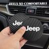 2Pcs Carbon Fiber Car Cup Holder Coaster Non-Slip Shock Mat For Jeep Wrangler JK Gladiator Renegade Grand Cherokee Valve Stem AKV1