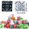 100pcs 8mm Mini Dice Square Angle Points Assorted Colors Durable Party Game Accessories for Tabletop Point Games Casino JXB