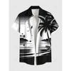 Summer Plus Size Men's Shirts 3D Print Hawaiian Shirts Button Up Beach Vacation Shirts Short Sleeve Shirt Casual Shirts For Men