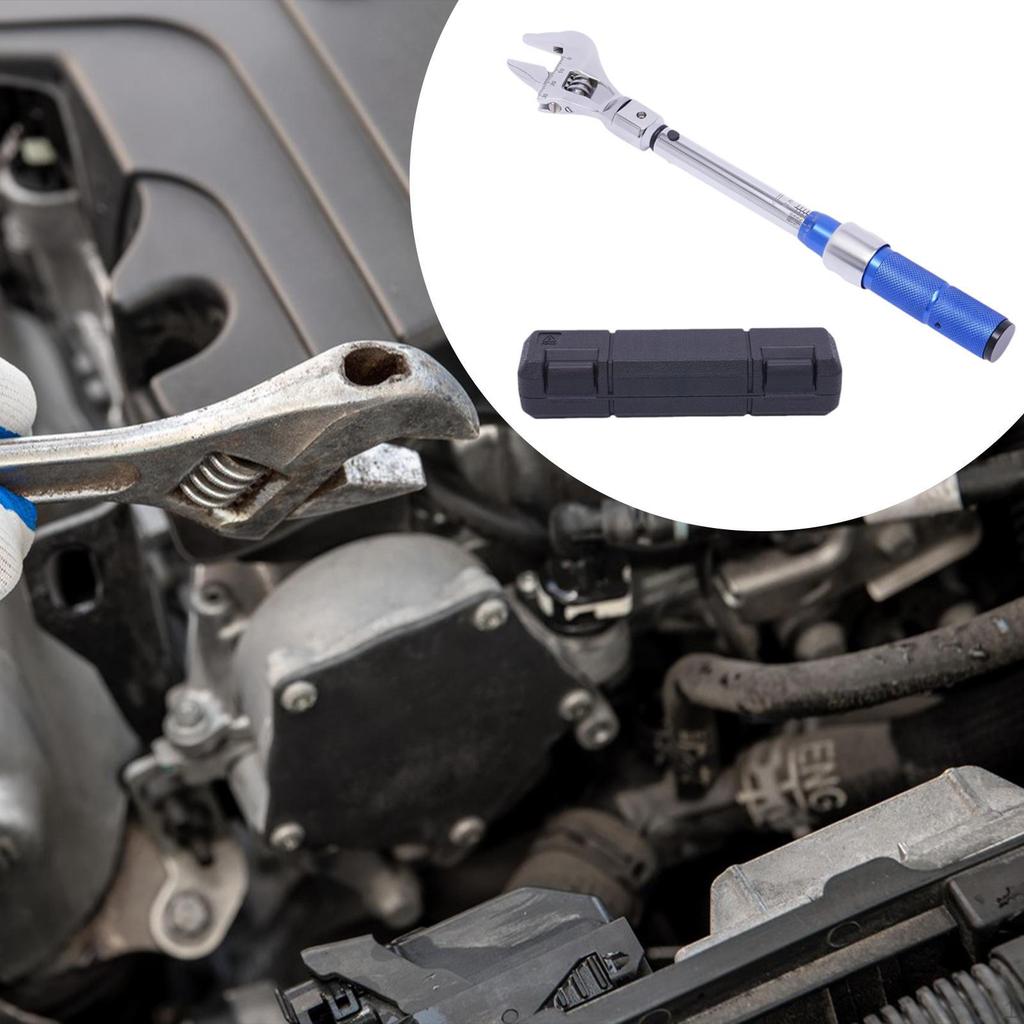 Adjustable Wrench Sturdy Easy to Use Spanner 30mm Open End Square Drive for Auto Motorcycle