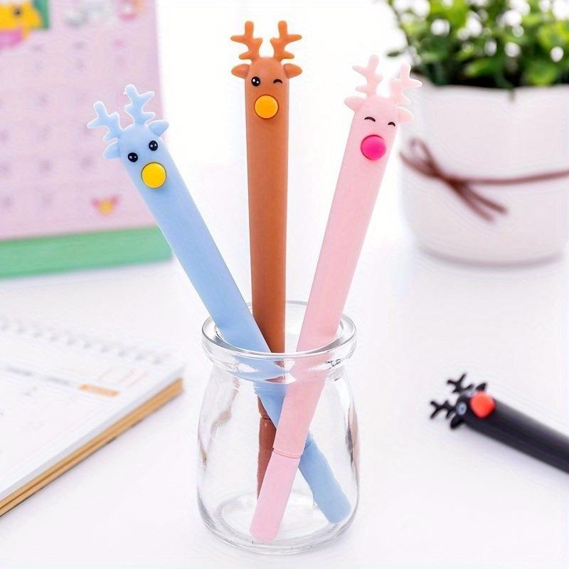 4PCS New Cute Cactus Modeling Gel Pen Student Stationery Novelty Gift School Material Office Stationery