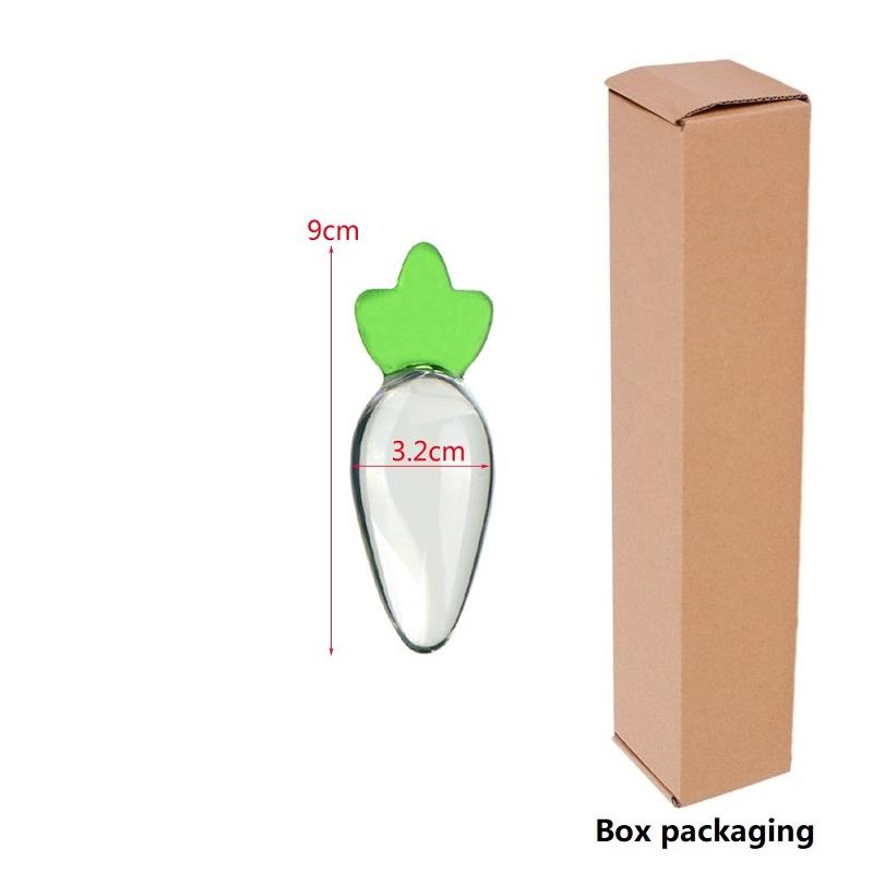 Glass Crystal Dildo Anal Plug Lesbian Sex Toy Vaginal Clitoral Stimulation Stick Smooth Sex Product For Female Masturbation