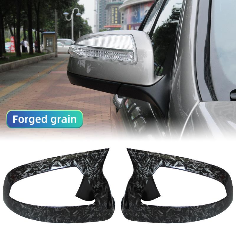 

For Mercedes Benz C Class W204 S204 Viano Vito W639 ML W164 2007-2014 Black Carbon Look Rear View Mirror Case Cover Accessories
