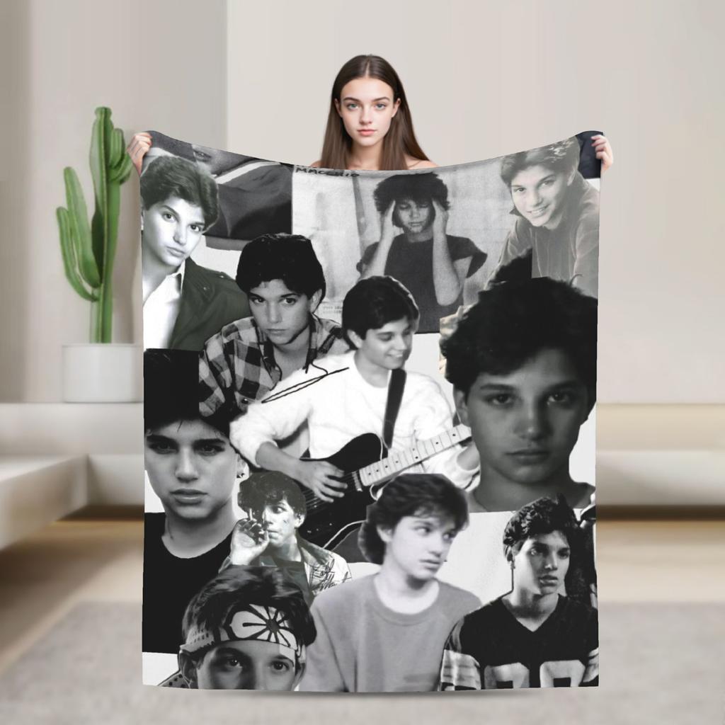 Ralph Macchio Blanket Quality Super Soft  Throw Blanket Winter Camping Living Room Print Bedspread