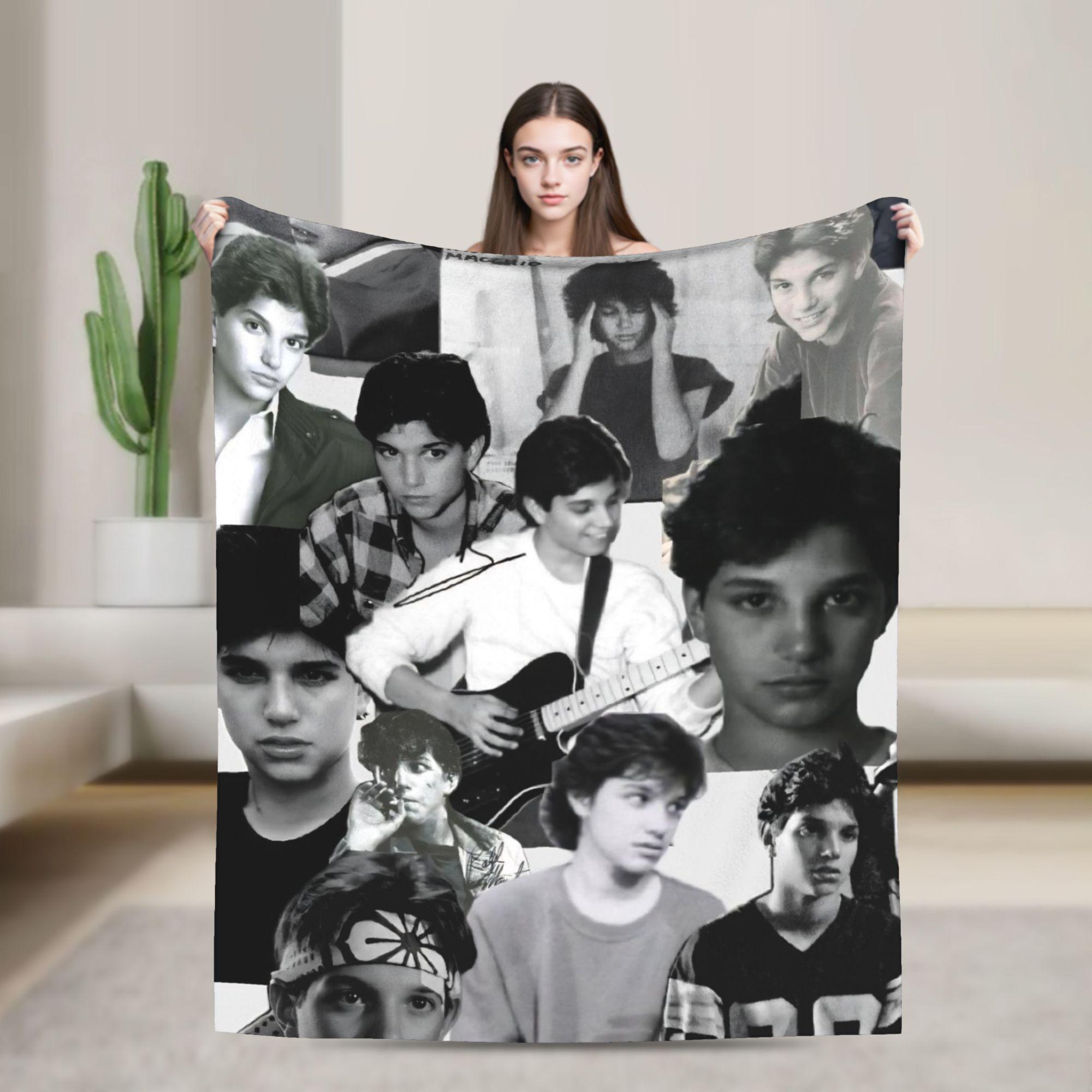 

Ralph Macchio Blanket Quality Super Soft Throw Blanket Winter Camping Living Room Print Bedspread 30x40in