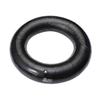 Thicken Adults Inflatable Rubber Swim Ring Safety Aid Float Seat Ring - 80cm After Inflation (Black) JKW