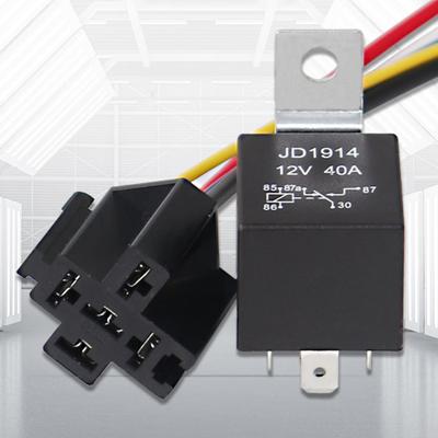 Universele JD1914 waterdichte auto-auto 12/24V 5-pins auto-relais met socket