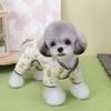 Small Dog Pet Clothing Dog Clothes Cat Autumn and Winter Warm Teddy Pomeranian Bichon 25 Cotton Yarn Four-leg Home Clothes