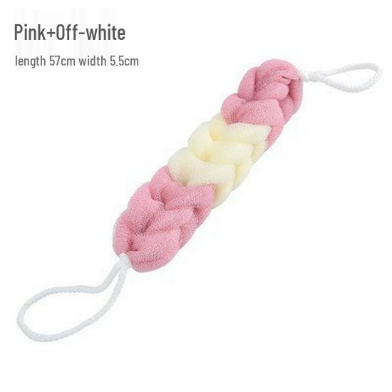 Two-Color Bath Loofah - Durable, Cute Shower Ball for Adults and Young Girls, Back Scrubber Bath Flower.