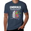 Embrace Neurodiversity Brain Gifts Tshirt Relaxed Fit Casual Short Sleeve Top