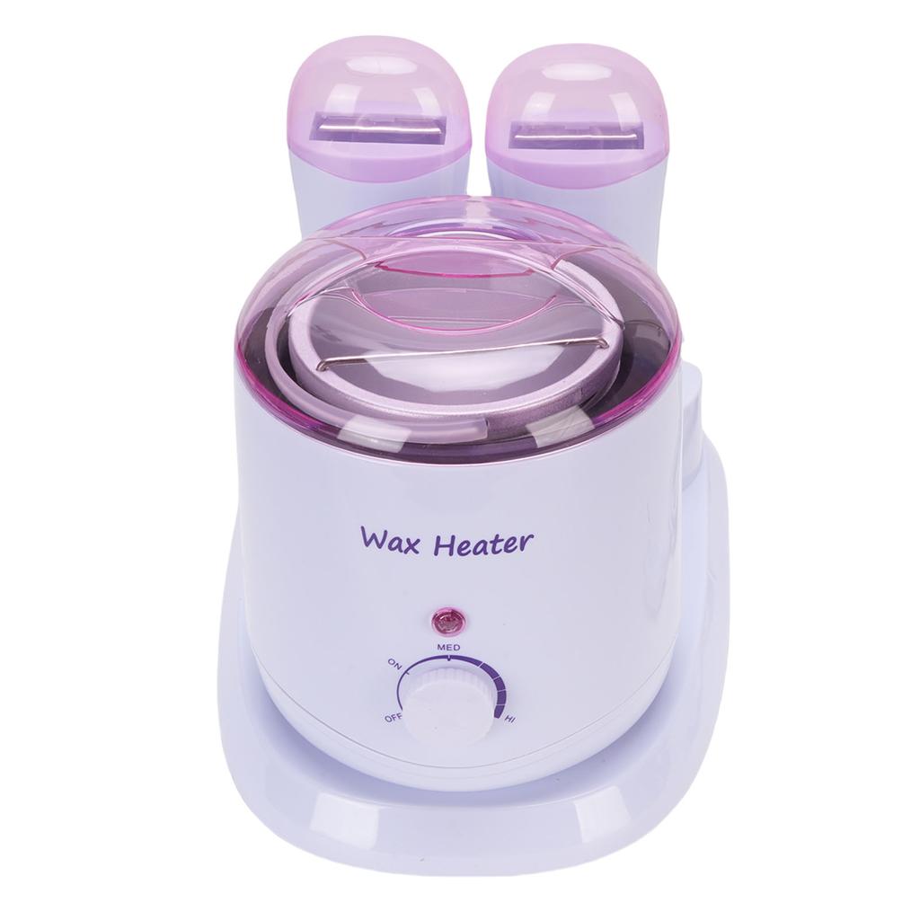 3 In 1 Wax Heater Anti Scald Roll On Wax Warmer with Double Cartridges 180W for Home Use