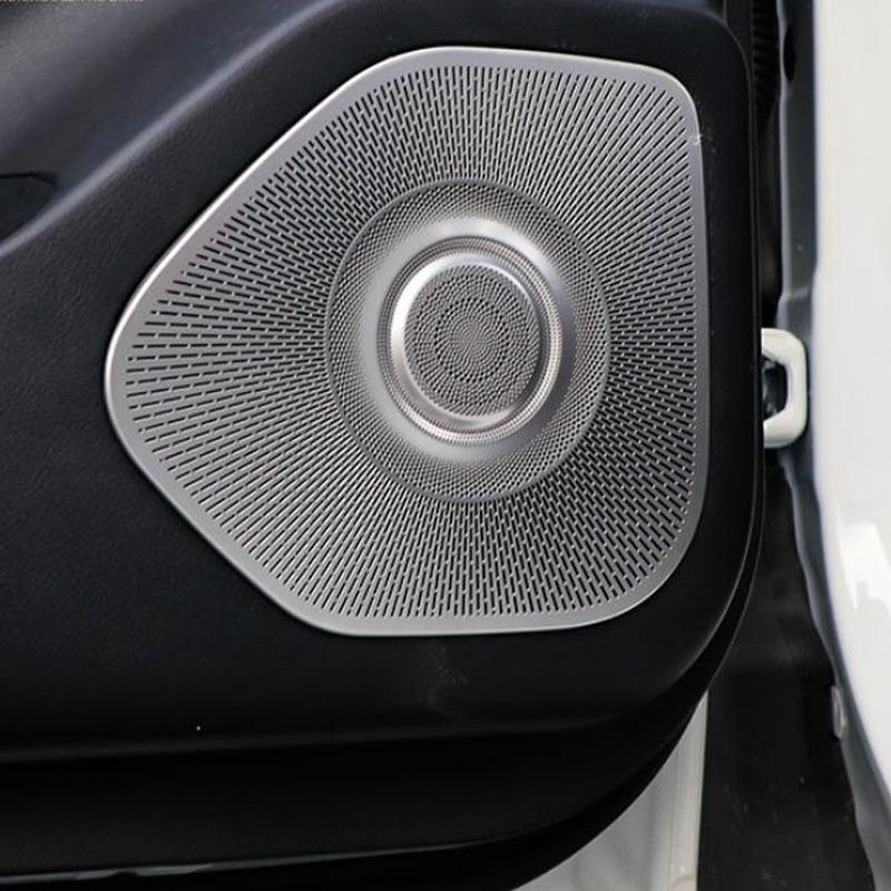 Car Stainless Steel Door Audio Speaker Cover Loud Frame Tweeter Stick Accessories For Nissan X-trail Xtrail Rogue