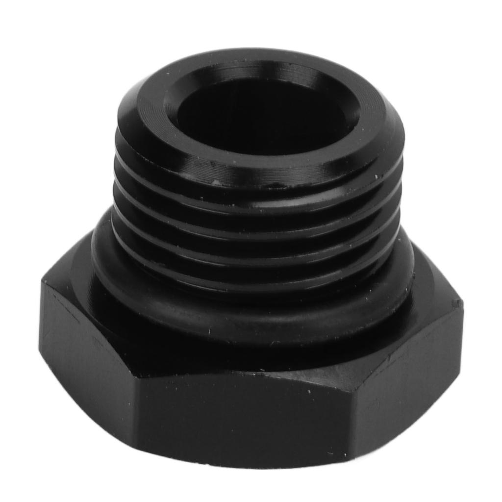 Block Off Plug Fitting Adapter Male Hex Steel Universal 4000PSI Black for VehicleAN6