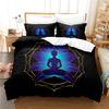 Colorful Buddha Down Comforter Set Bedding Set 3-piece Duvet Cover Set