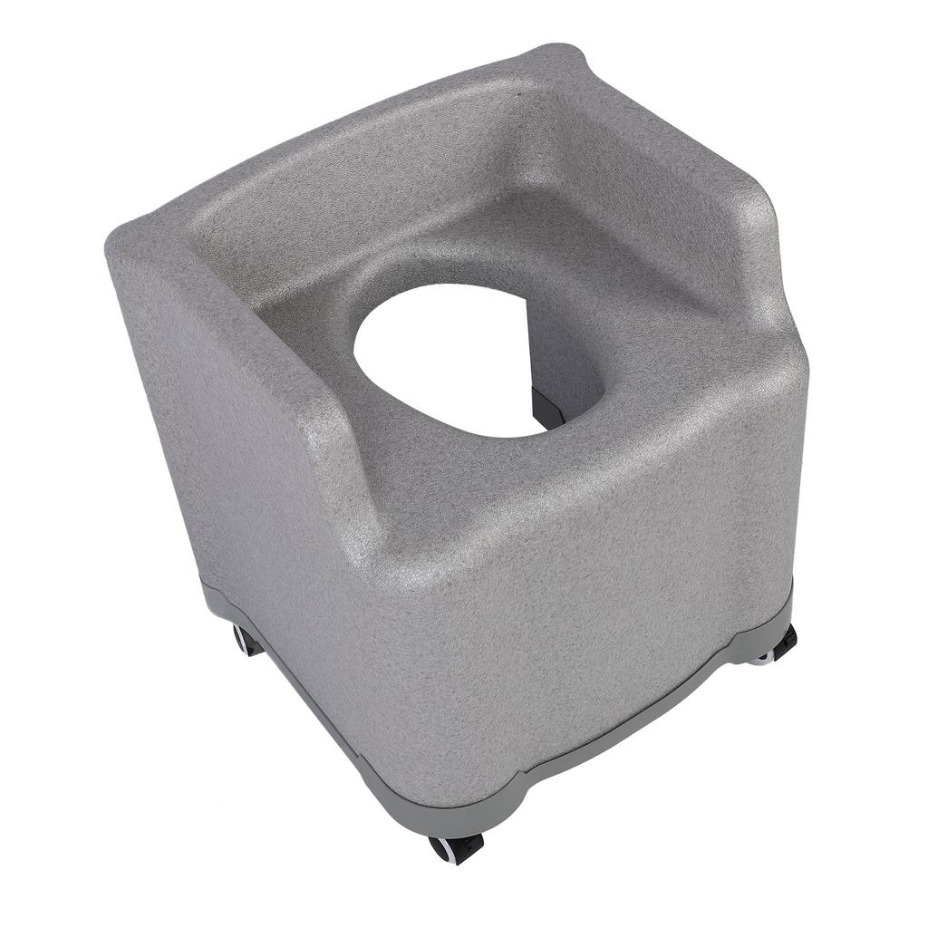 Portable Commode Toilet Chair with Universal Wheels Armrest Non Slip Quick Drying Soft EPP Portable
