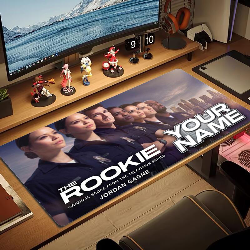 Custom Name THE ROOKIE Mouse Pad Large Gaming Table Cushion Non-slip Laptop Tablet Big Mousepad XXL Mat Mini PC Playmat With Lock edge_XIA