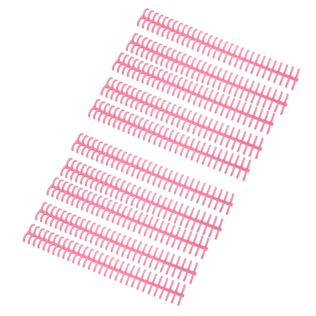 10Pcs Binding Spines Spirals Coils Combs 30 Holes Plastic Strip for Loose Leaf 1Celsius2in Diameter