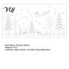 Modern Window Decorations for Family 4PCS Christmas Static Stickers, White Silhouette Removable PVC Decals, Easy Apply Glass Stickers Patio Waterproof