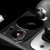 Sdbn7 Real Soft Carbon Fiber Car Cup Holder Panel Sticker Accessories For SEAT Leon MK2 1P 2005 2006 2007 2008 2009 2010 2011 2012