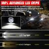 Fog Light LED Angel Eyes 4 Inch Work Light Headlight White DRL Amber Fog Lights LED Headligh For Off-Road Jeep Fog Lights,2pcs.