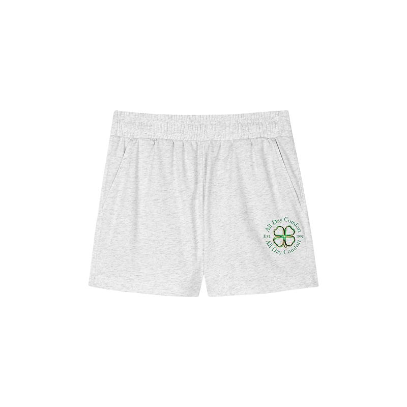 Skechers Colorful Casual Series Soft Comfortable Fashion Versatile Casual Shorts Women shorts Light-Gray L223W012-02F0 S