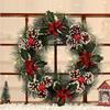 Christmas Pine Cone Wreath Holiday Door Hanging Decor Hotel Mall