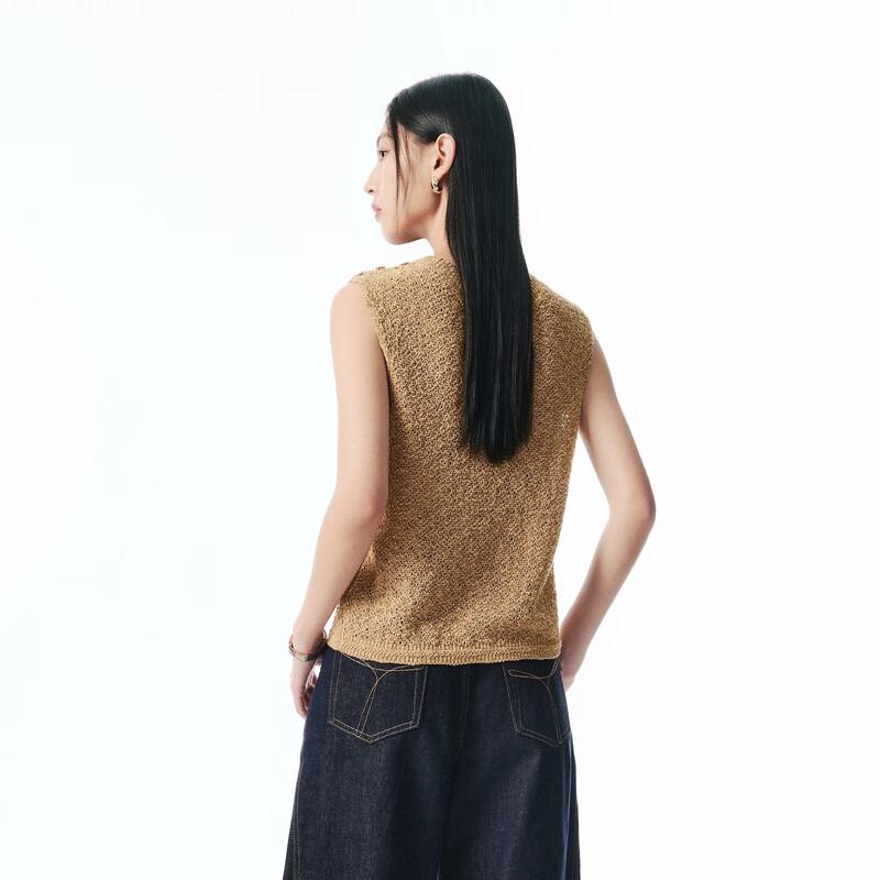 PEACEBIRD Women's Textured Knit Vest